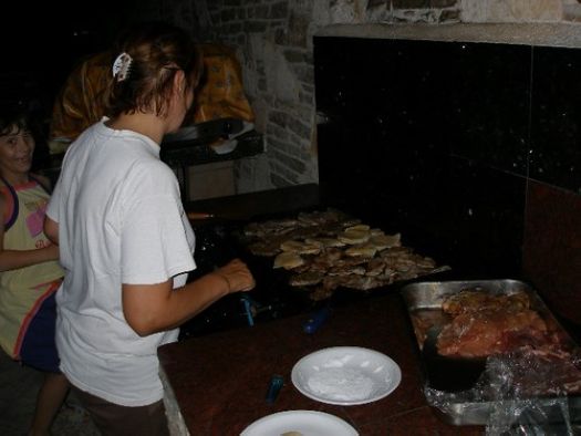 Barbecue und die Ferienwohnungen Murano Rovinj