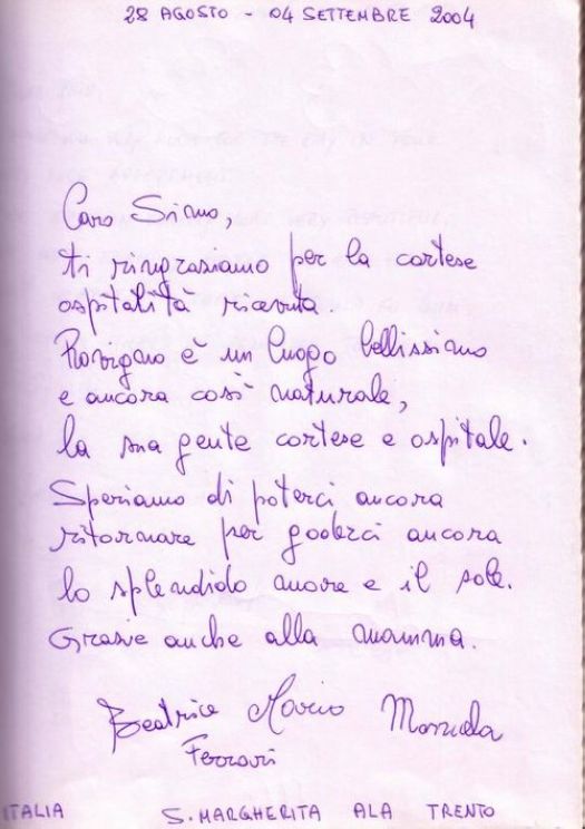 Libro dei Nostri Ospiti 5